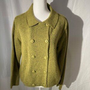 Liz Claiborne Lizsport Women’s Button Jacket Green Size L Casual Outdoor Utility